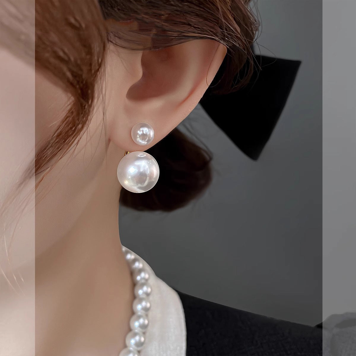 Women's Lux Pearl For Trendy Niche High-grade Refined Stud Earrings