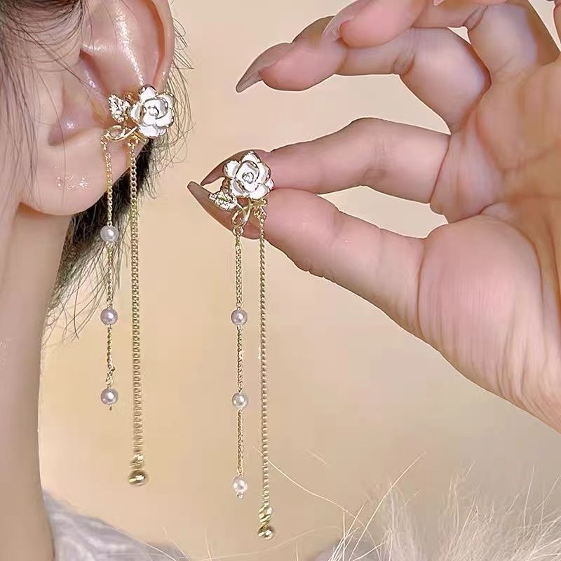 Super Fairy Fall Feeling Butterfly Tassel Ear Clip