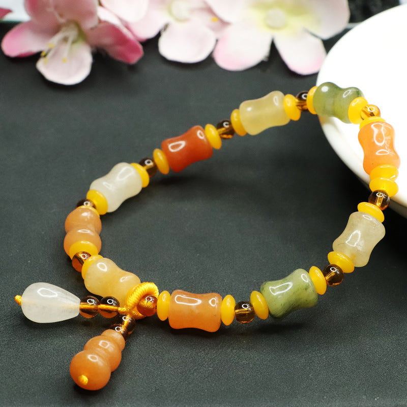 Natural Jade Bamboo Ornament Live Broadcast Bracelets