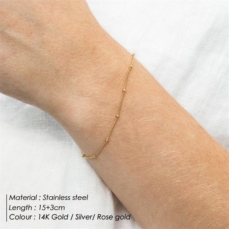 Ornament Fashion Slim Chain Female Simple Bracelets