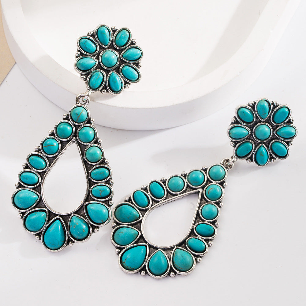 Bohemian Vacation Style Turquoise Fashion Creative Earrings