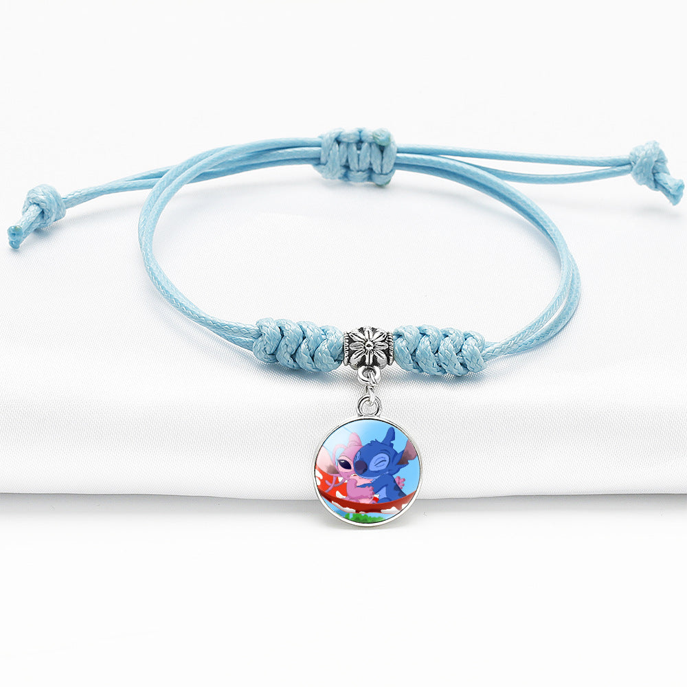 Blaue Cartoon-Dorje-Knoten-Armbänder mit Sternstich