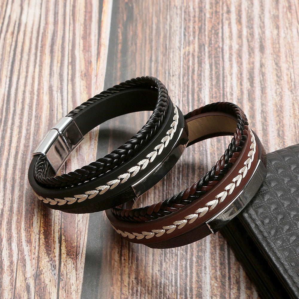 Men's Hand-woven Simple Style Ornament Jewelry Fashion Bracelets