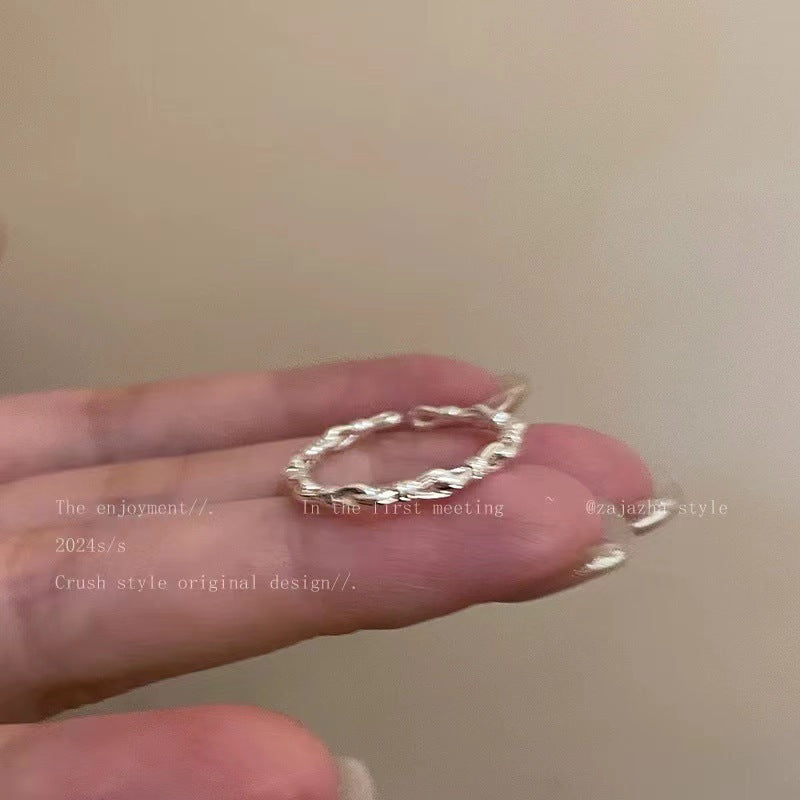 Korean Lace Zircon Flower Light Luxury High Sense Rings