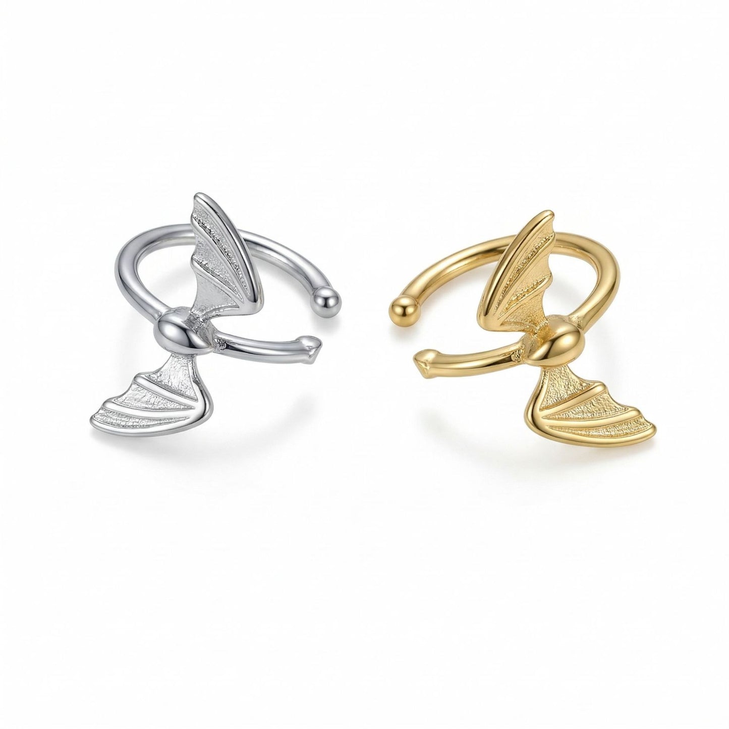 Copper Micro Inlaid Zircon Shaped Exquisite Versatile Without Ear Clip