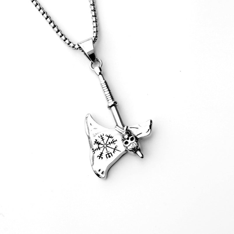 Men's Punk Titanium Steel Skull Personality Retro Domineering Necklace