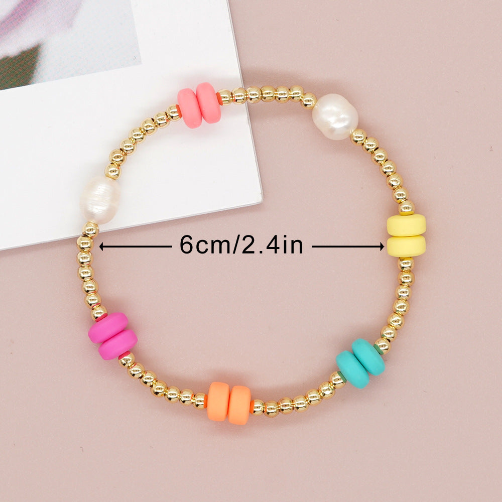 Bead Color Polymer Clay Abacus Beads Bracelets