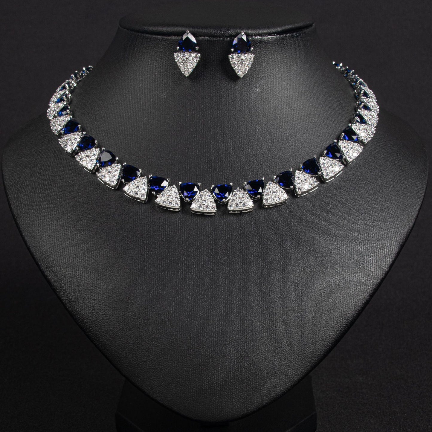 Geometry Pattern Triangle Trendy Design Versatile Jewelry Set