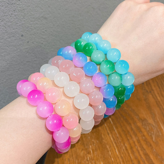 Iced Two-color Pliable Temperament Hand Toy Bracelets