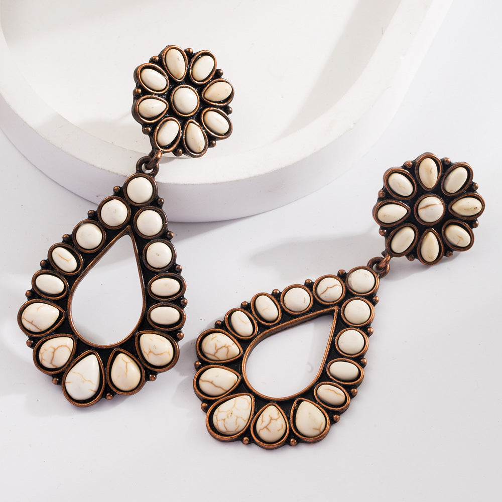 Bohemian Vacation Style Turquoise Fashion Creative Earrings