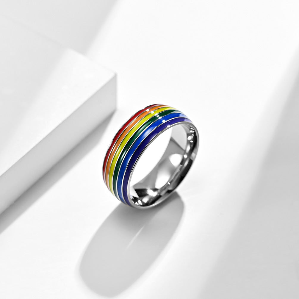 Gay Lala Titanium Steel Niche Personality Rings