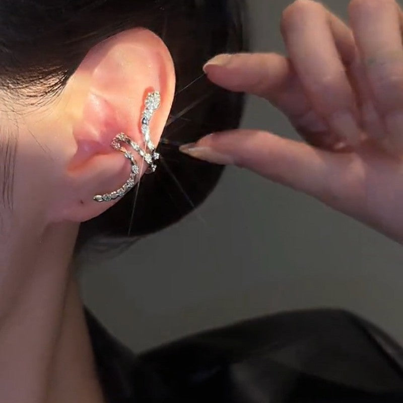 Copper Plated Real Gold Live Broadcast Niche Ear Clip