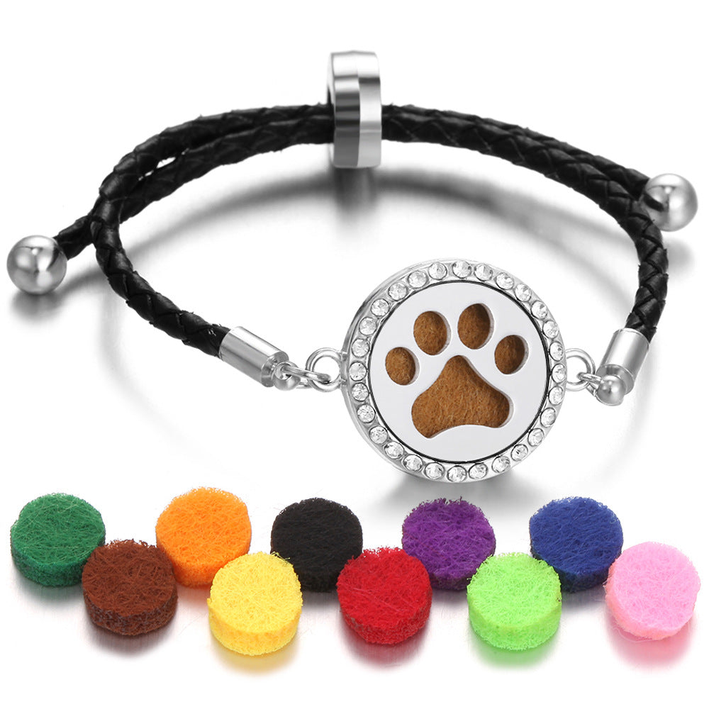 Leather Thread Perfume Diffuser Summer Braid Bracelet