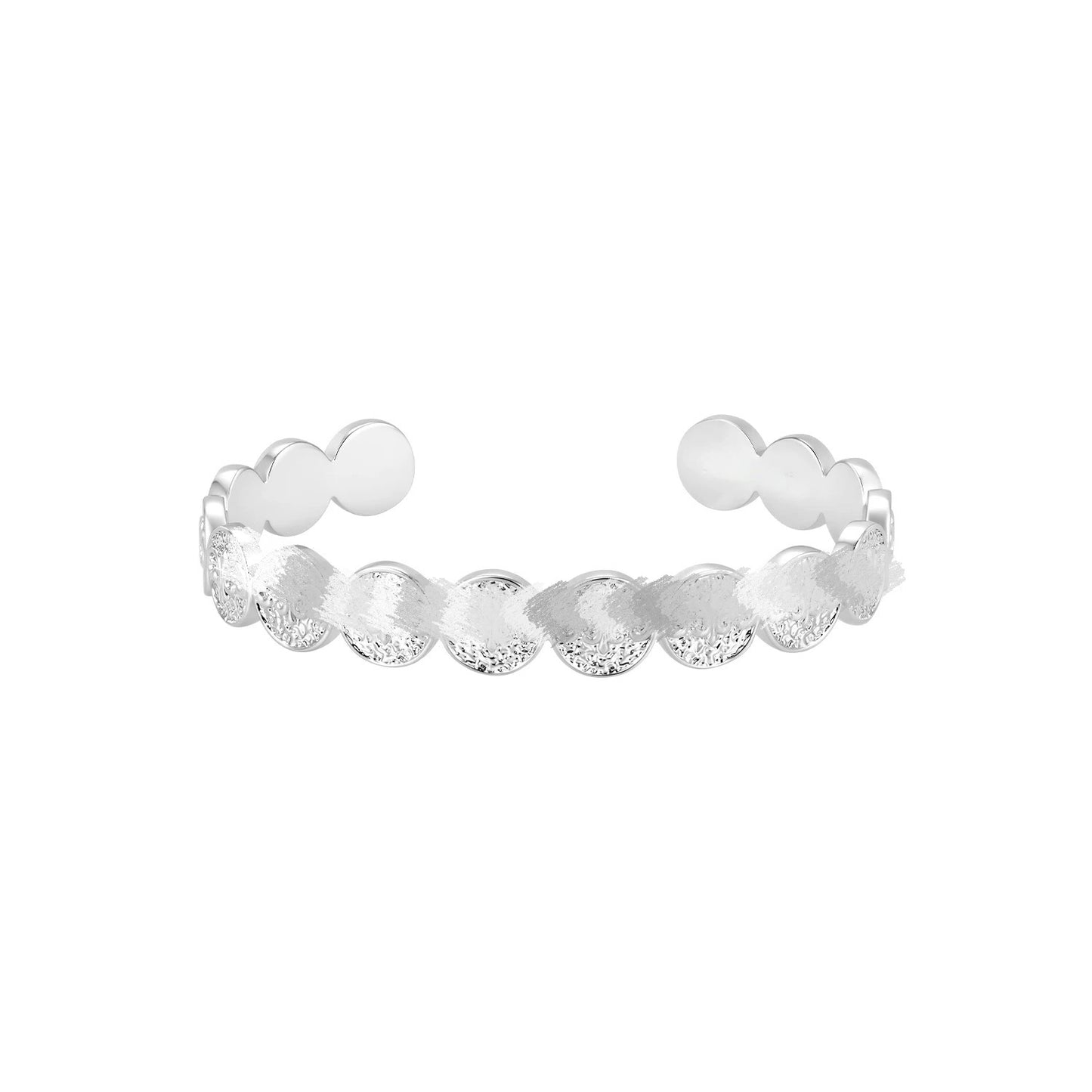 Flower-de-luce Embossed Coin Female Light Luxury Design Bracelets