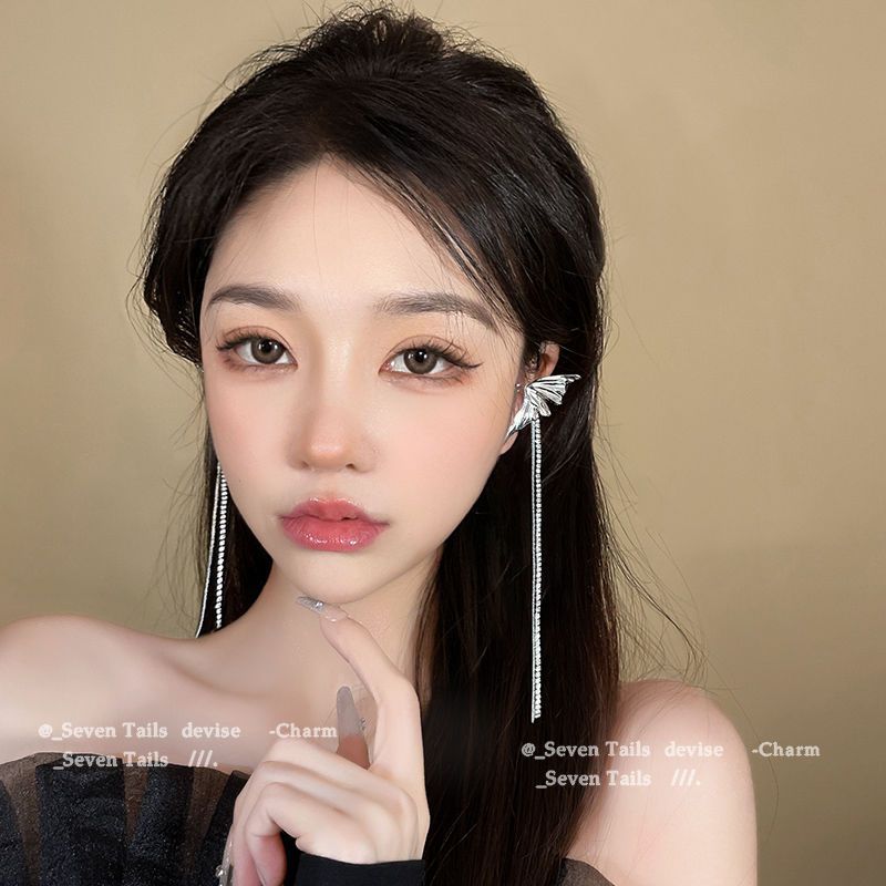 Fairy Clips Design Light Luxury Butterfly Tassel Sense No Piercing Ear Clip