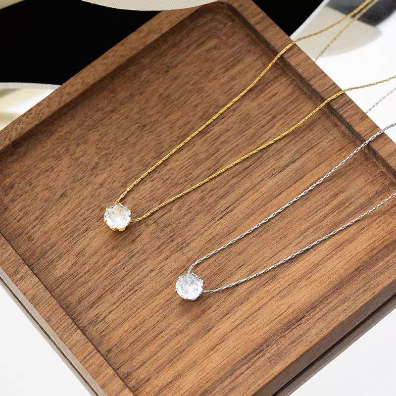 Women's Steel Single Diamond Summer Fashion Simple Girlfriends Necklace