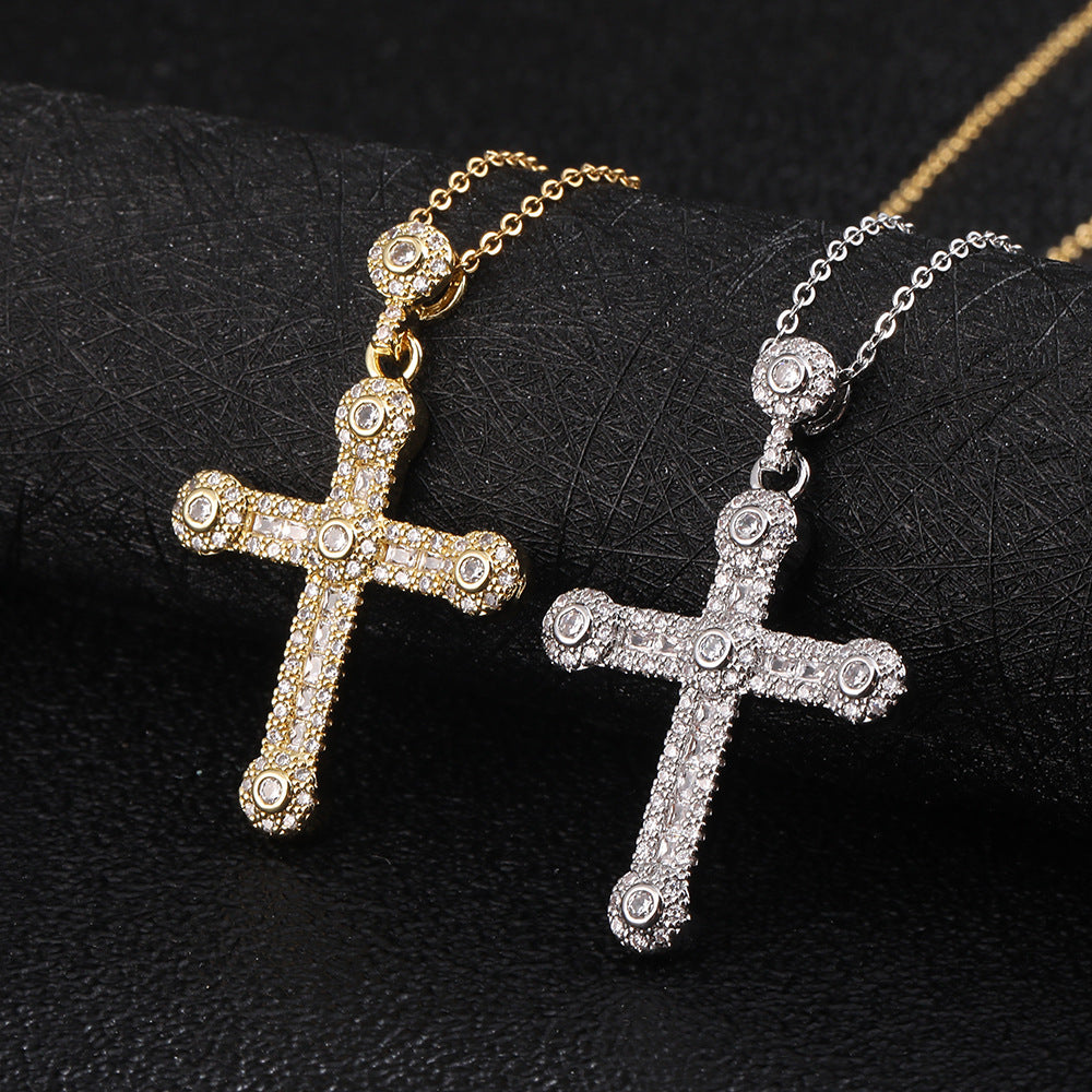 Electroplated Real Gold Micro Inlaid Zirconium Necklaces