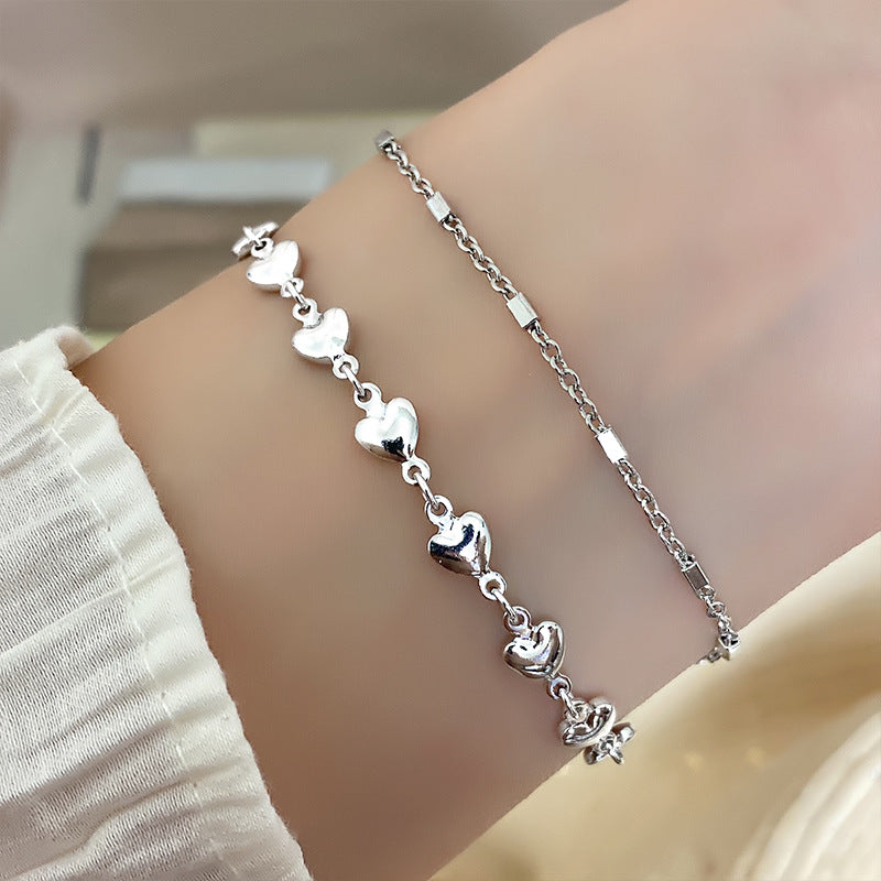 Loving Heart Female Temperament Design Girlfriends Bracelet