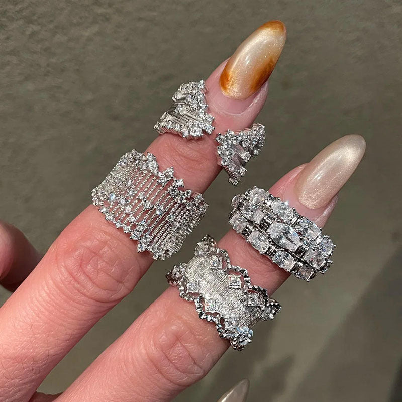 Stacked Female Light Luxury Minority High-grade Palace Style Ring