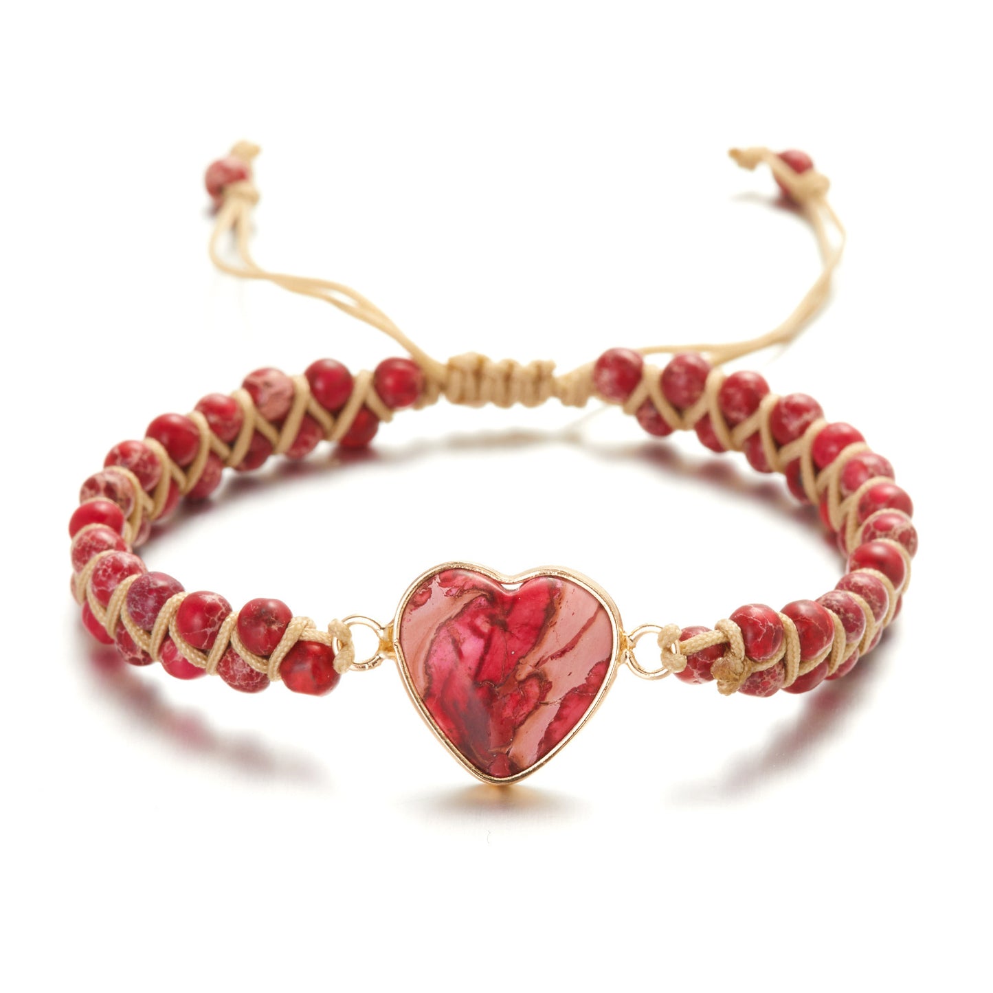 Weaving Winding Love Emperor Stone Beads Bracelets