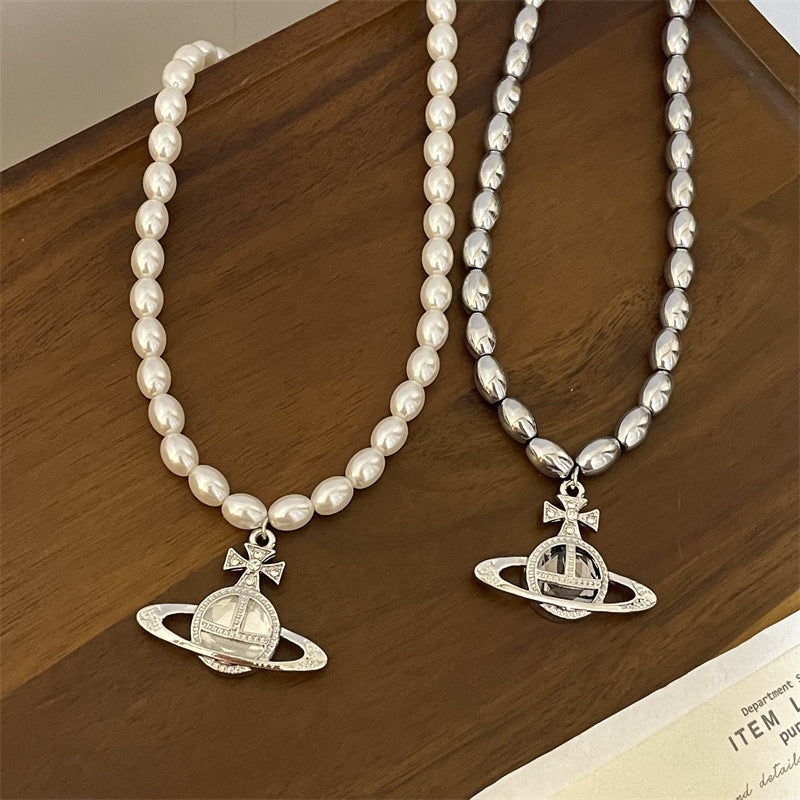 Pendant Vintage Pearl Female Design Graceful Sweater Necklaces