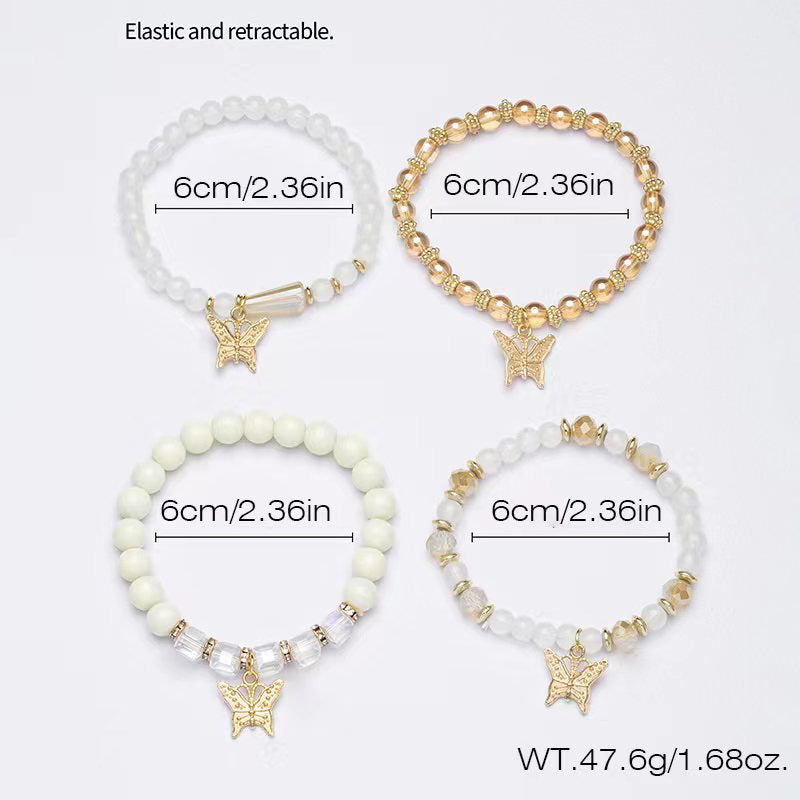 Butterfly Female Design Sense Niche Twin Bracelets