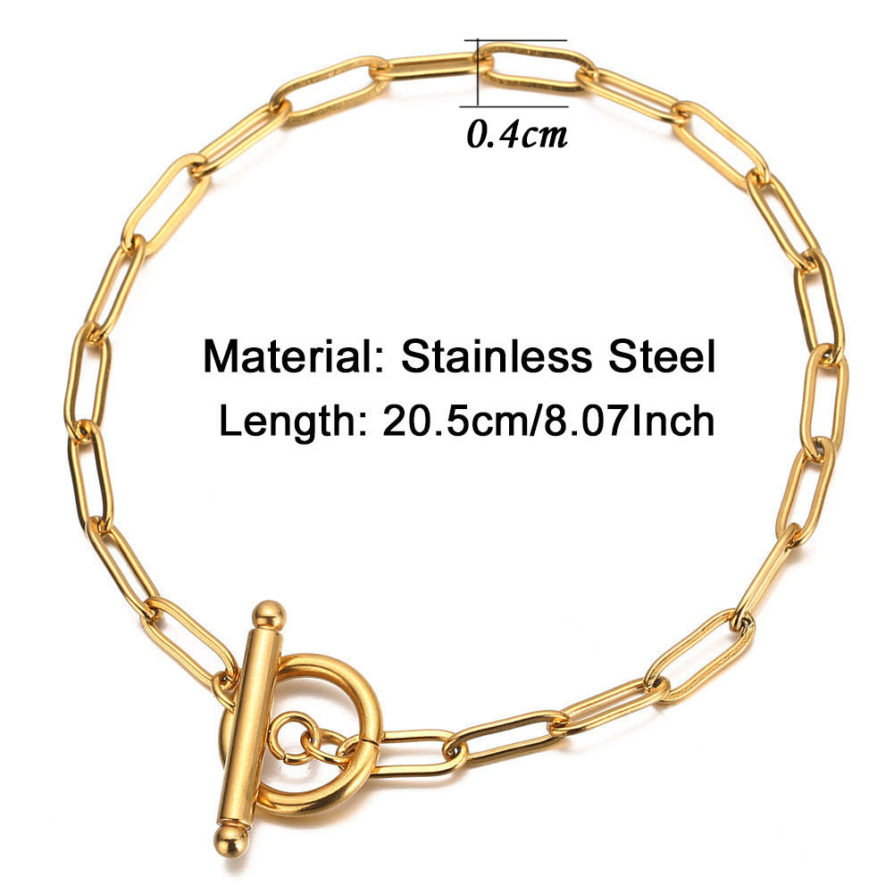 Hip Hop Fashion Punk Stainless Steel Jewelry Set