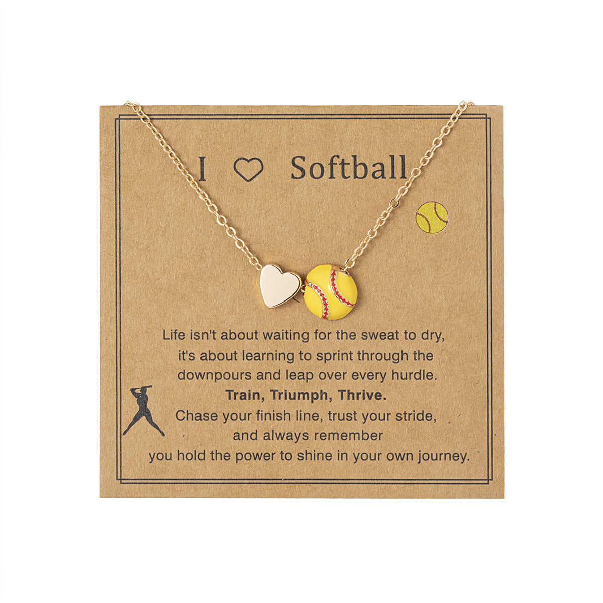 Sports Style Card Alloy Love Cross Basketball Necklaces