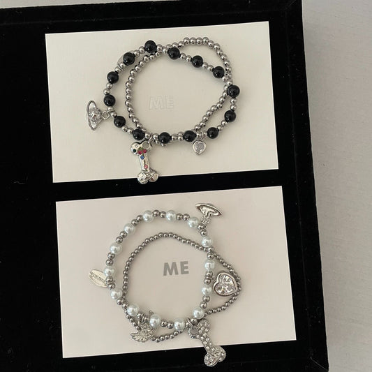 Bracelets tendance, doux et cool, personnalité Love Bone