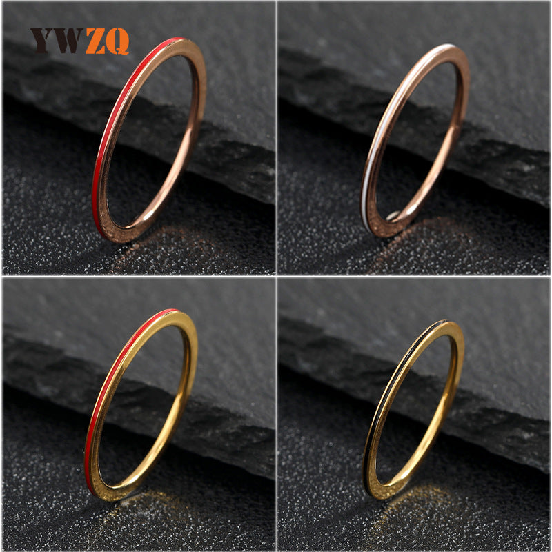 Stainless Steel Ornament Ultra Fine Dripping Rings