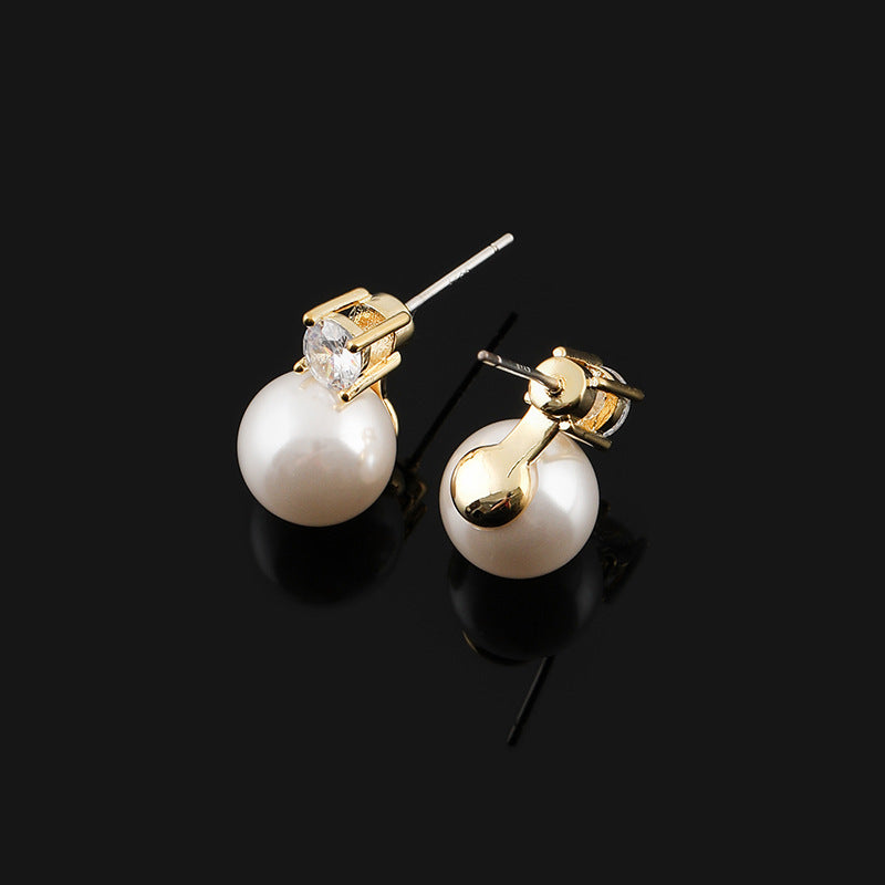 Women's Retro French Mosquito Coil Light Luxury Crystal Earrings
