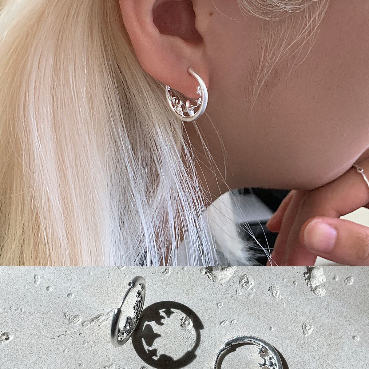 Women's Minority Design Circle Brushed High-grade Ear Rings