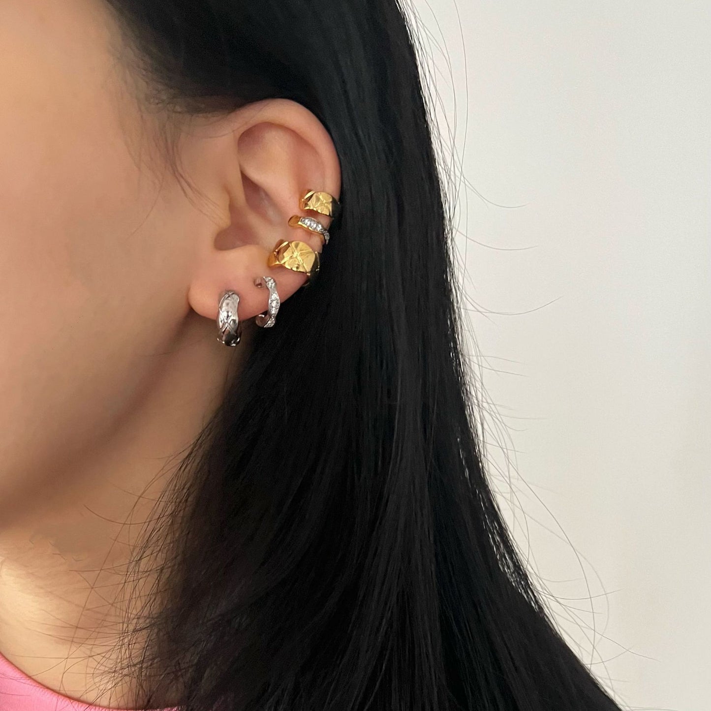 Boucles d'oreilles à Clip d'oreille pour femmes, boucles d'oreilles de Niche élégantes à la mode pour banlieue