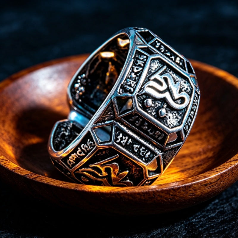 Men's Domineering Fashion Retro Devil's Eye Punk Single Ring