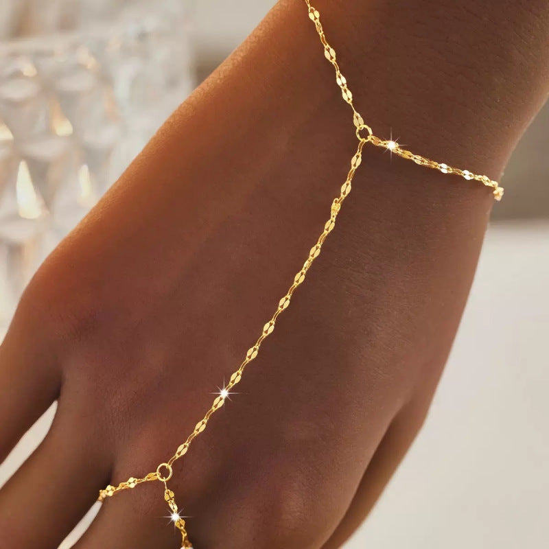 Simple Metal Chain Female Finger Fashion Bracelets