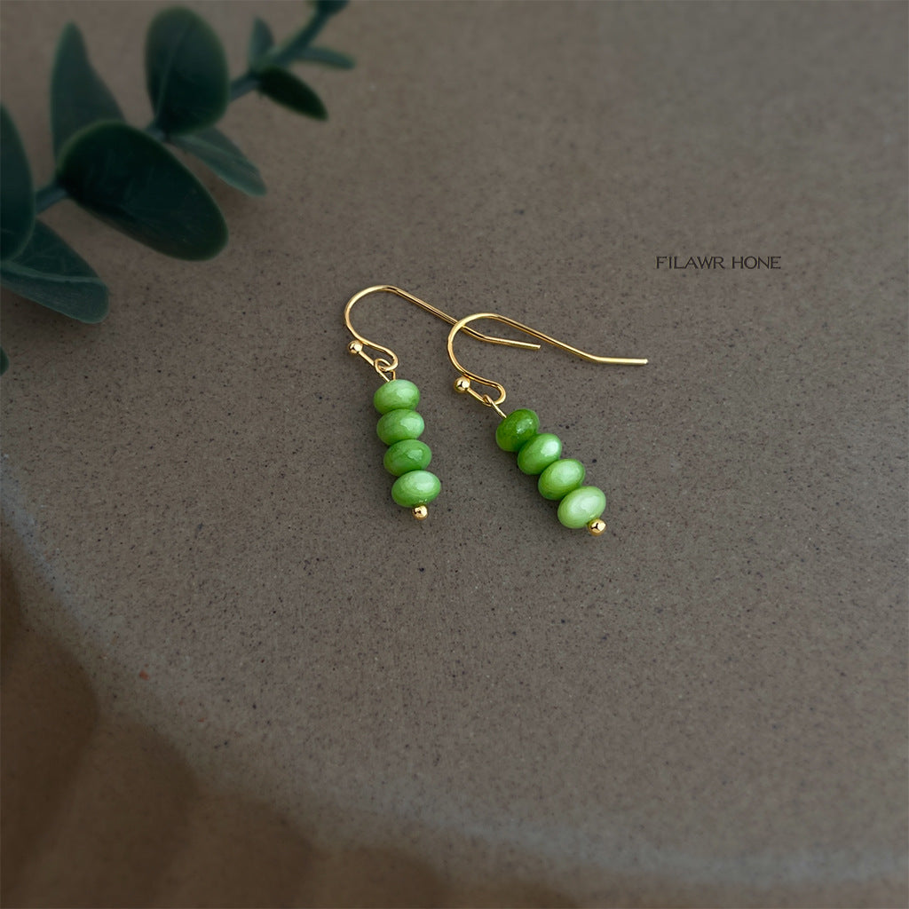 Summer Fresh Handmade Design Tassel Small Earrings