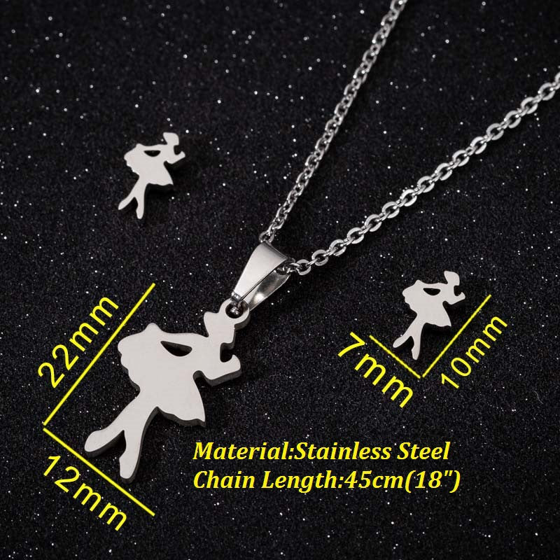 Animal Three-piece Fashion Geometry Pattern Gesture Necklaces