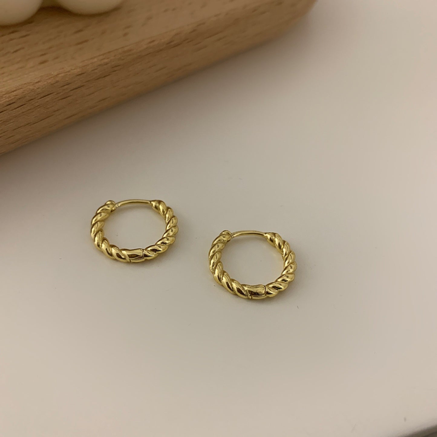 Sterling Sier Mobius Strip Twist Eardrop Earrings