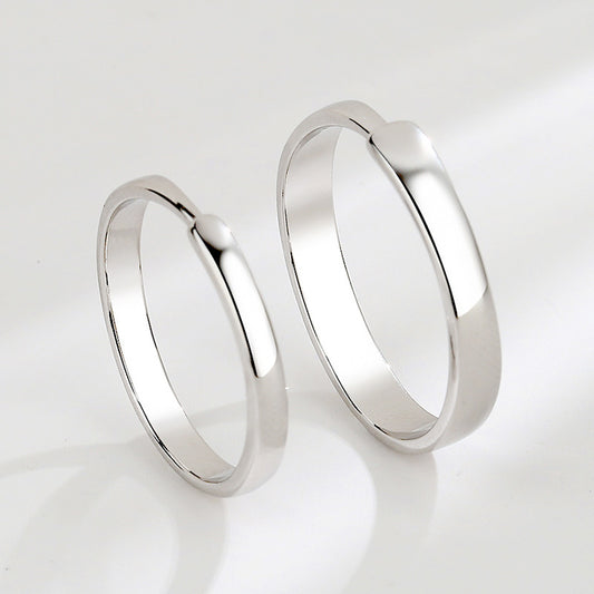 Simple Pair Of Open Mouth Valentine's Rings