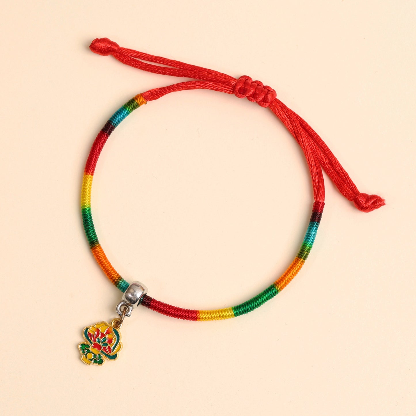 Children's Colorful Braided Rope Alloy Small Dragon Boat Festival Hand-woven Bracelets