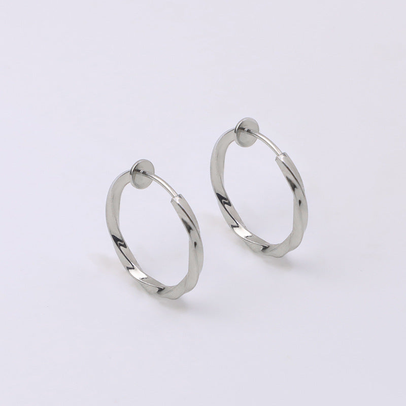 Versatile Glamorous Exaggerated Spring Twisted Big Ear Clip