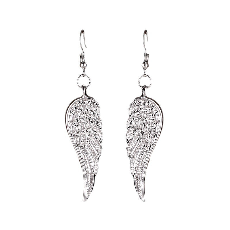 Trendy Vintage Angel Wings Feather Gift Earrings