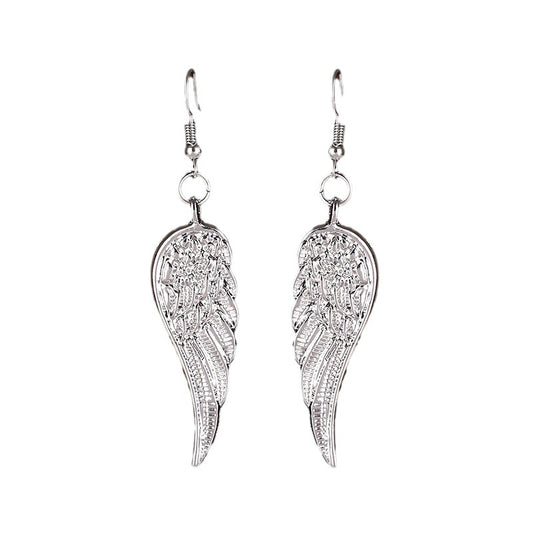 Trendy Vintage Angel Wings Feather Gift Earrings
