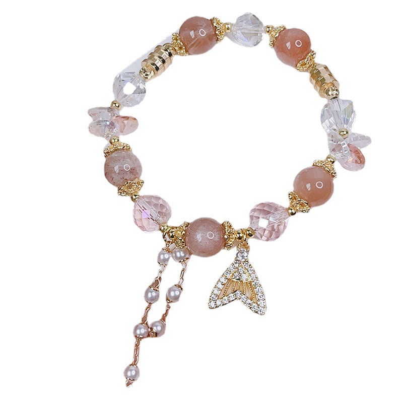 Love Super Fairy Crystal Mermaid Tail Design Bracelets