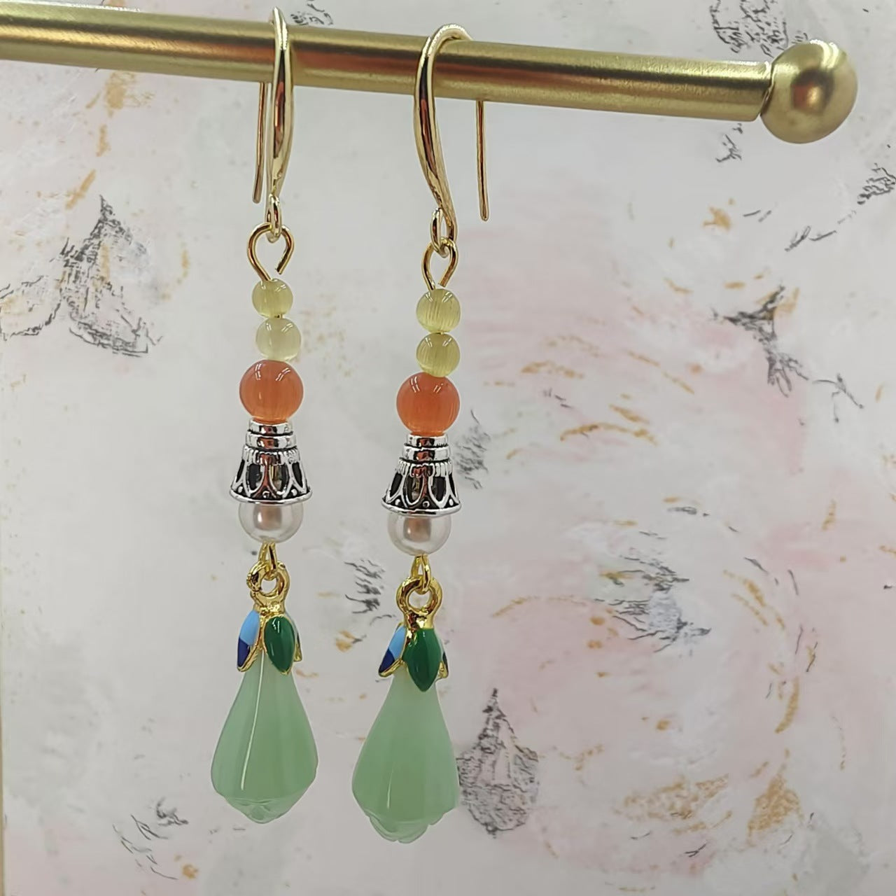 Luxury High-grade Tassel Design Sense Niche Middle Earrings