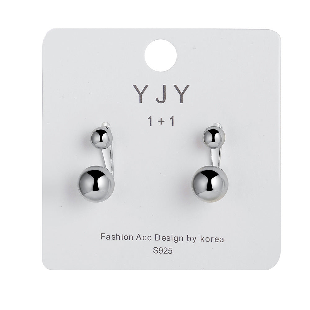 Style Cold Metal Ball Personality Elegant Earrings