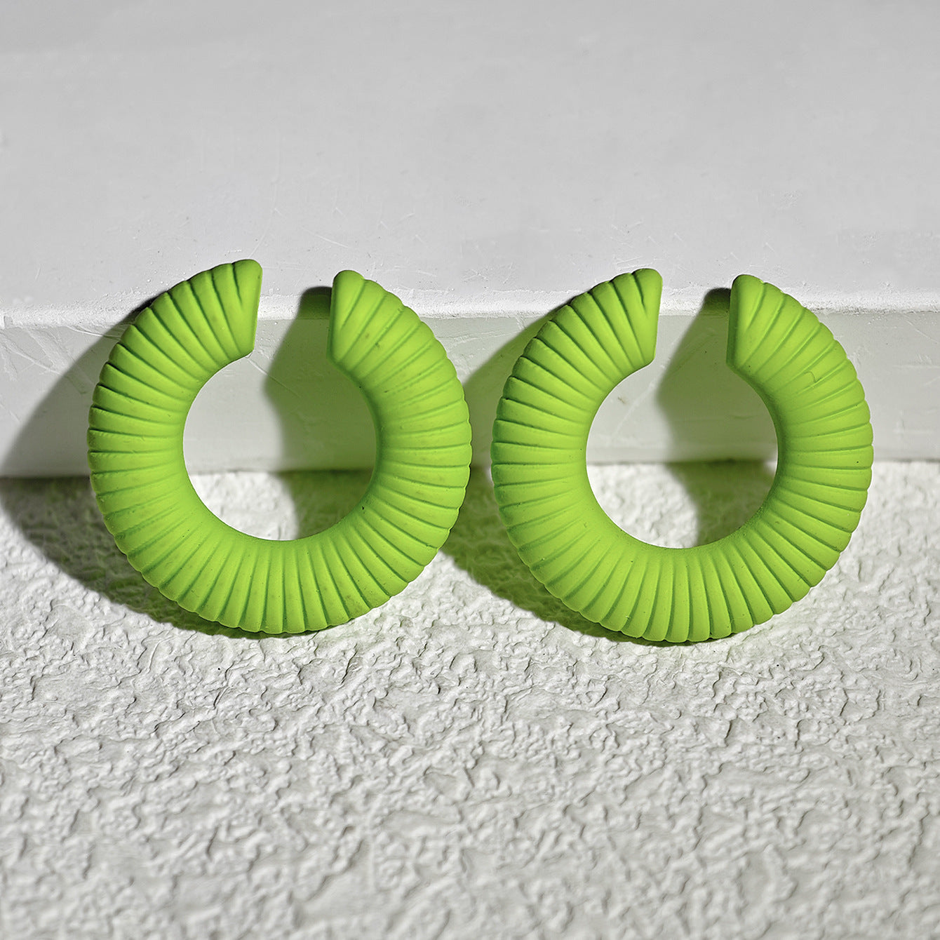 Acrylic Candy Color Matte Simple Design Ear Clip