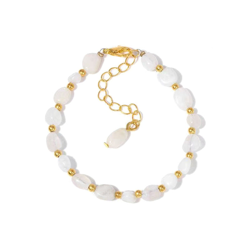 Women's Accompanying Natural Gravel Adjustable Irregular Simple Bracelets