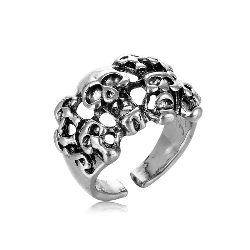 Fashion Retro Distressed Temperament Trend Alloy Ring