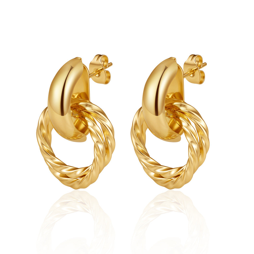 Women's Fashion Trendy Light Luxury Stainless Steel Rings